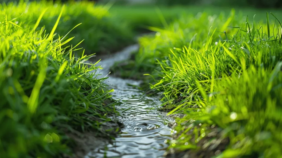 High-quality drainage system installation demonstrating premium materials and craftsmanship