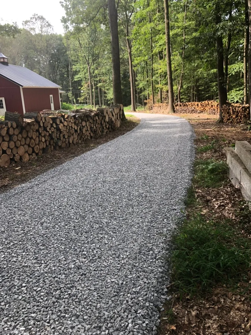 Gravel driveway resurfacing and fresh stone Western NC