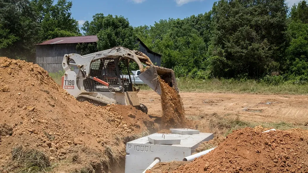 Septic system installation